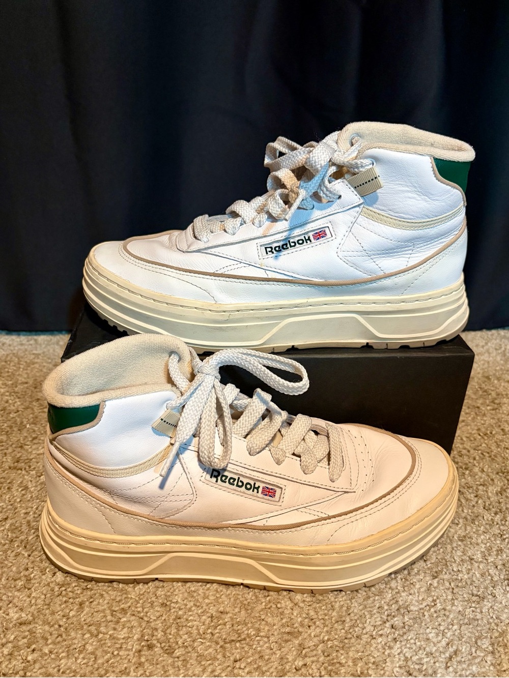 Reebok Women’s Club C Double Geo Hi Heritage Sneaker